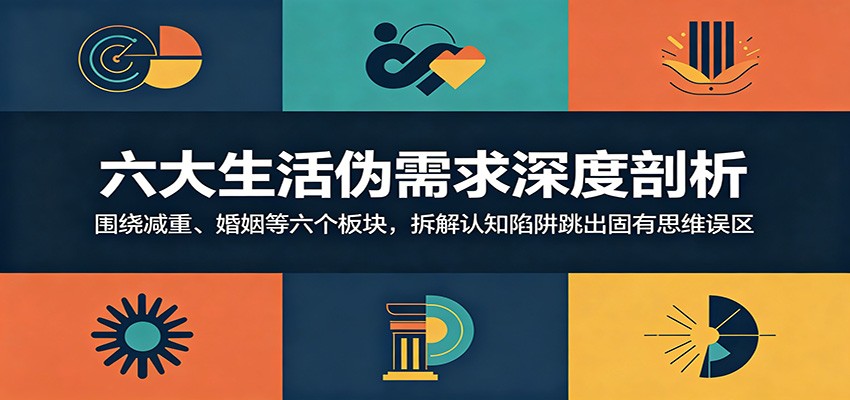 六大生活伪需求深度剖析:围绕减重、婚姻等六个板块,拆解认知陷阱跳出固有思维误区-小创项目网