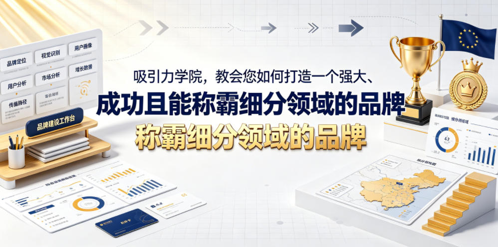 吸引力学院，教会您如何打造一个强大、成功且能称霸细分领域的品牌！【原创双语字幕】-小创项目网