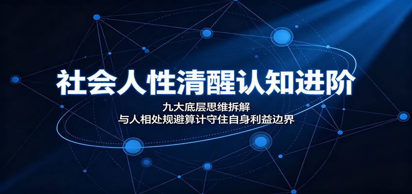 社会人性清醒认知进阶：九大底层思维拆解，与人相处规避算计守住自身利益边界-小创项目网