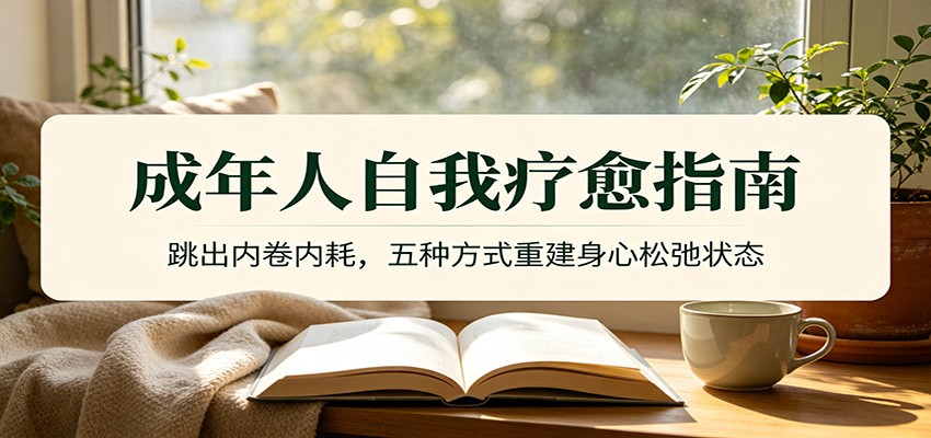 成年人自我疗愈指南：跳出内卷内耗，五种方式重建身心松弛状态-小创项目网