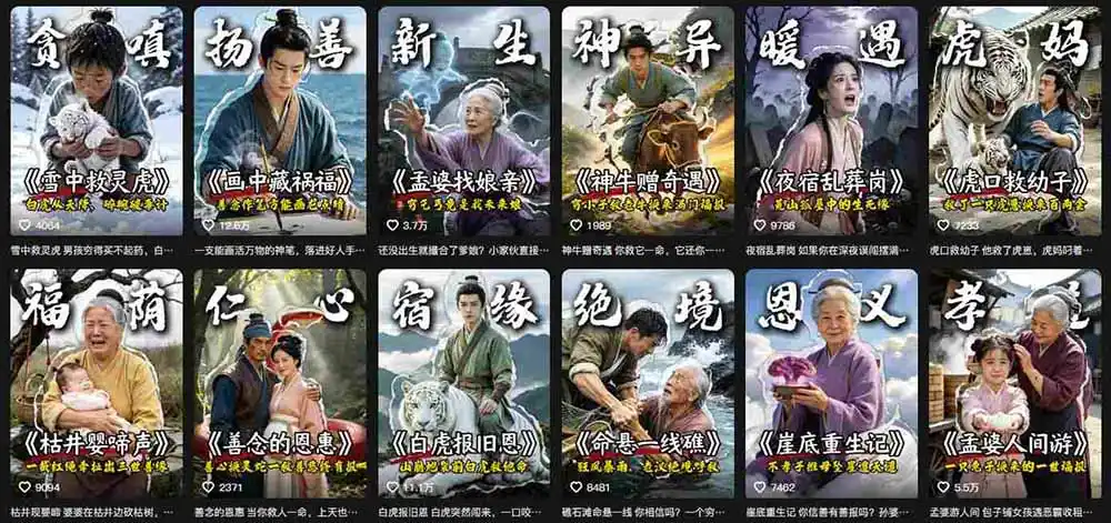 抖音AI民间故事账号实战！67W粉丝博主拆解起号、文案、画面与剪辑，分享伙伴计划及广告变现路径，月入10000+-小创项目网