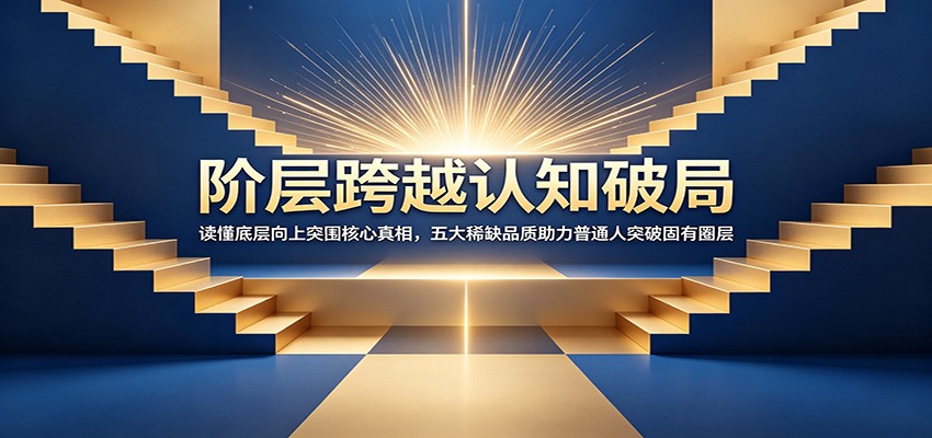 阶层跨越认知破局:读懂底层向上突围核心真相,五大稀缺品质助力普通人突破固有圈层-小创项目网