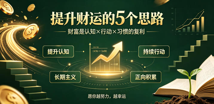 付费文章：提升财运的5个思路——财富是认知x行动x习惯的复利，愿你越努力，越幸运-小创项目网